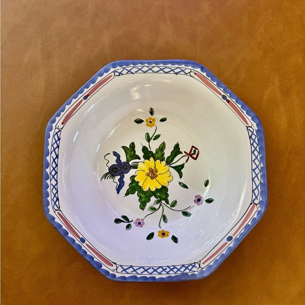 Tiffany & Co. "Lisbon" Floral Rim Soup Bowl